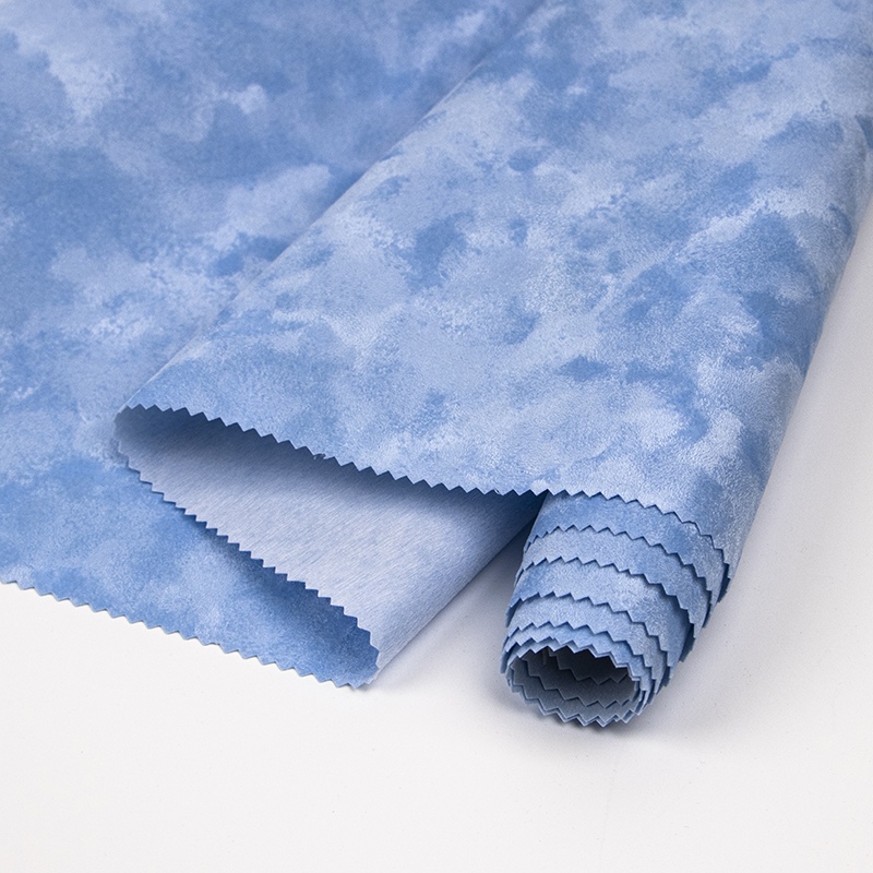 Kingffur淺藍色新品外包裝植絨布