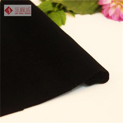 黑色針織短毛植絨布（B03.D1.0535）