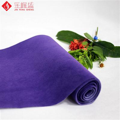 紫色水刺長毛植絨布（K01.C1.0075)