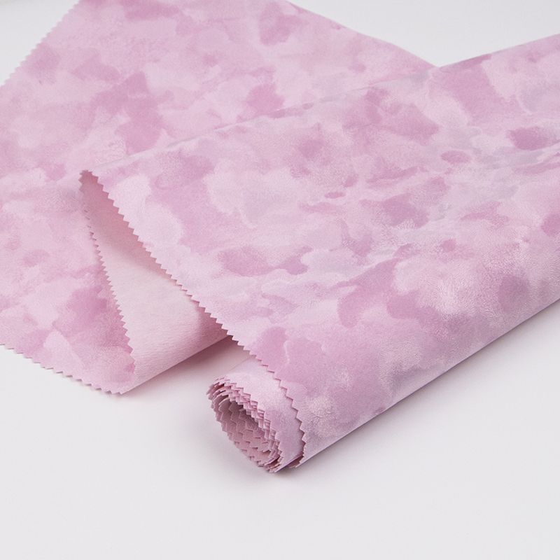 粉紅色水刺底植絨布適用于珠寶盒，包裝盒，戒指盒包裝絨布