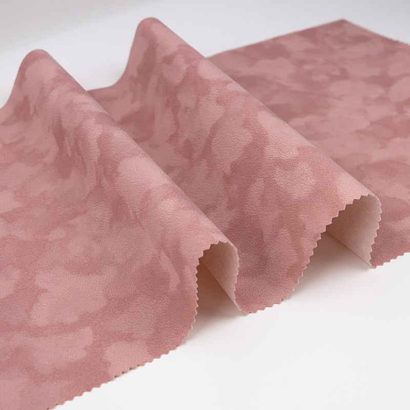 中粉紅珠粒植絨布背膠自粘植絨布